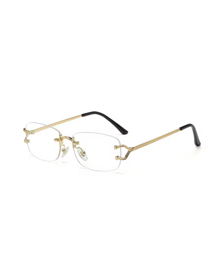 Vintage Rimless Transparent Sun glasses