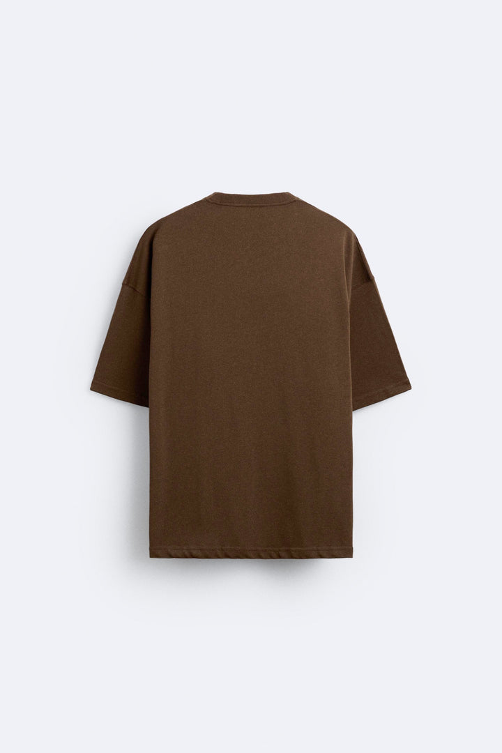 Garm Island Fountain T-shirt in  brown