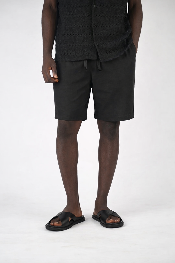 Garm Island Linen Hemp Short in Black