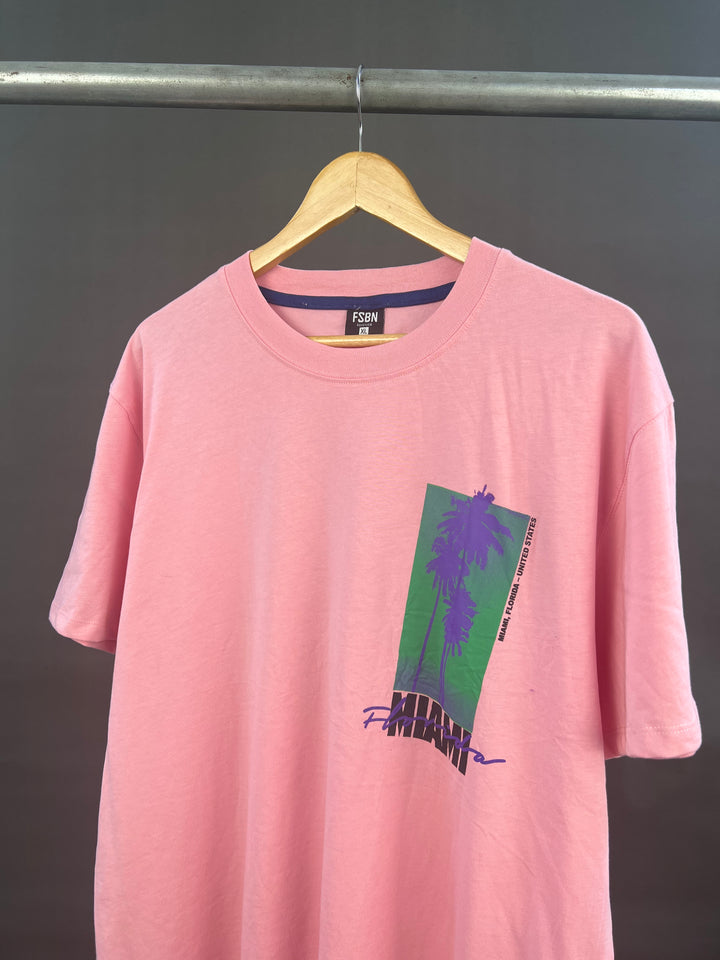 FSBN MIAMI Backprint T-shirt in pink