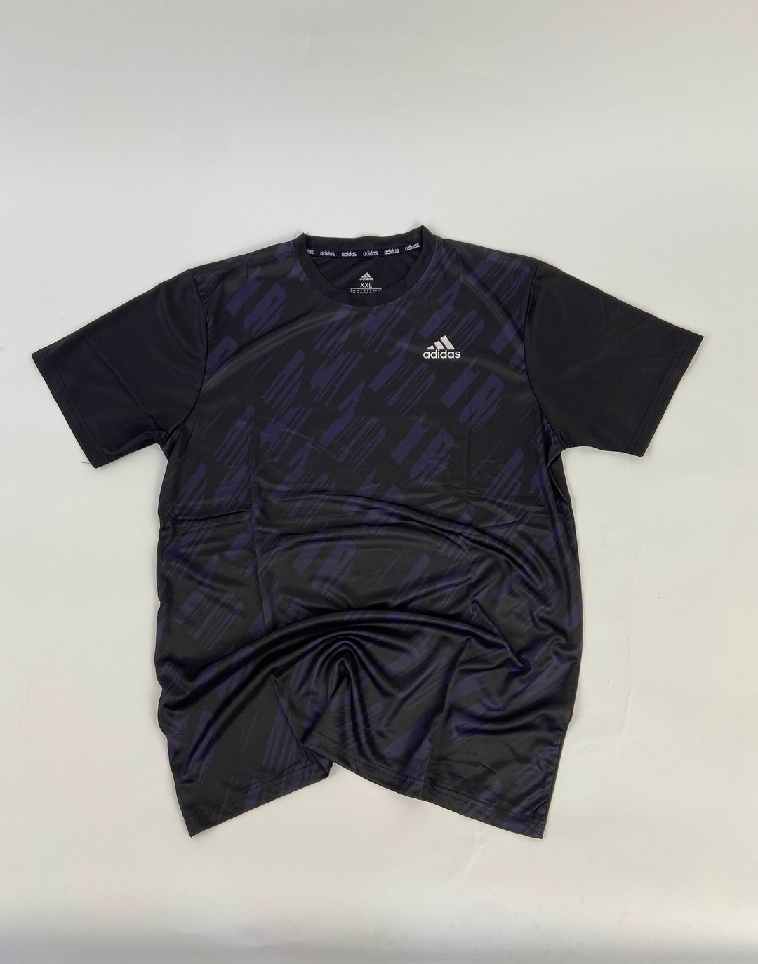 Adidas streak sport shirt in black and purple