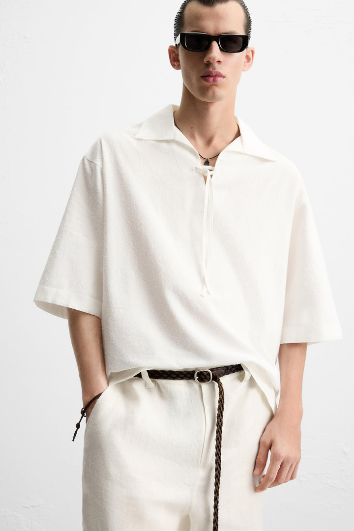 Garm Island Summer Polo Shirt in White