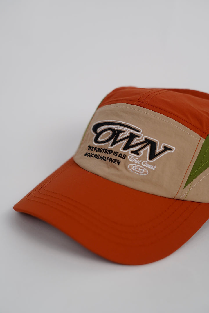 Dudie Block Adjustable Cap in Orange