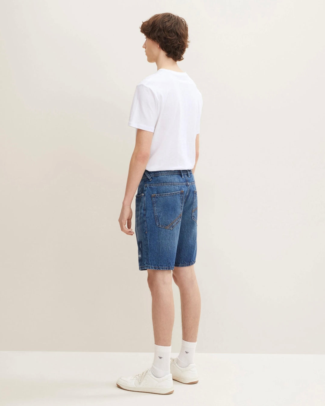 Tom Tailor Destroyed Denim Shorts with patch