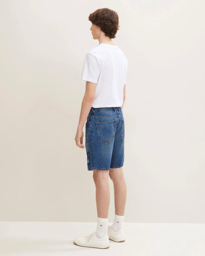 Tom Tailor Destroyed Denim Shorts with patch