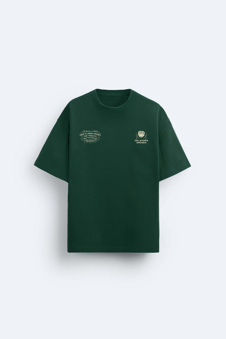 Garm Island Oklahoma Backprint T-shirt in green