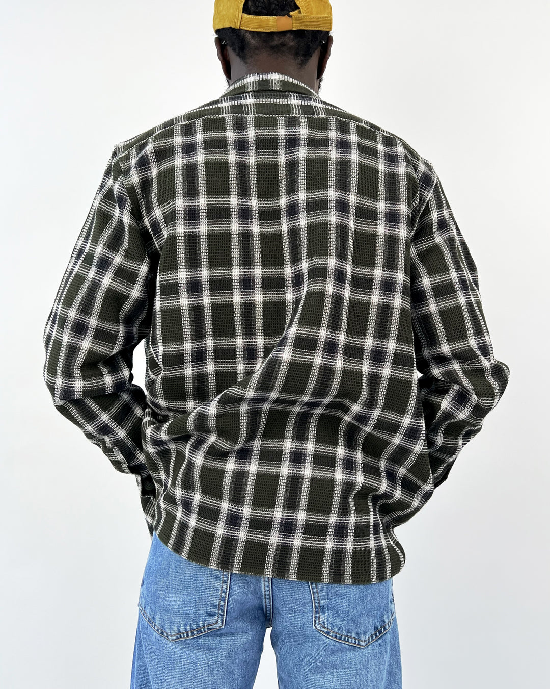 Solid Harri Flannel Overshirt in green