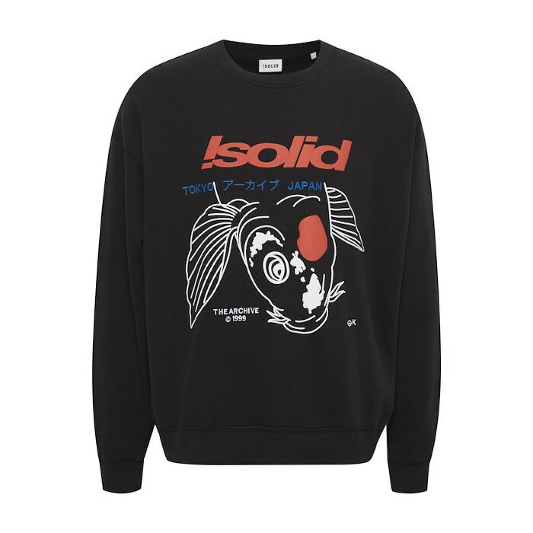Solid Japan print Sweatshirt