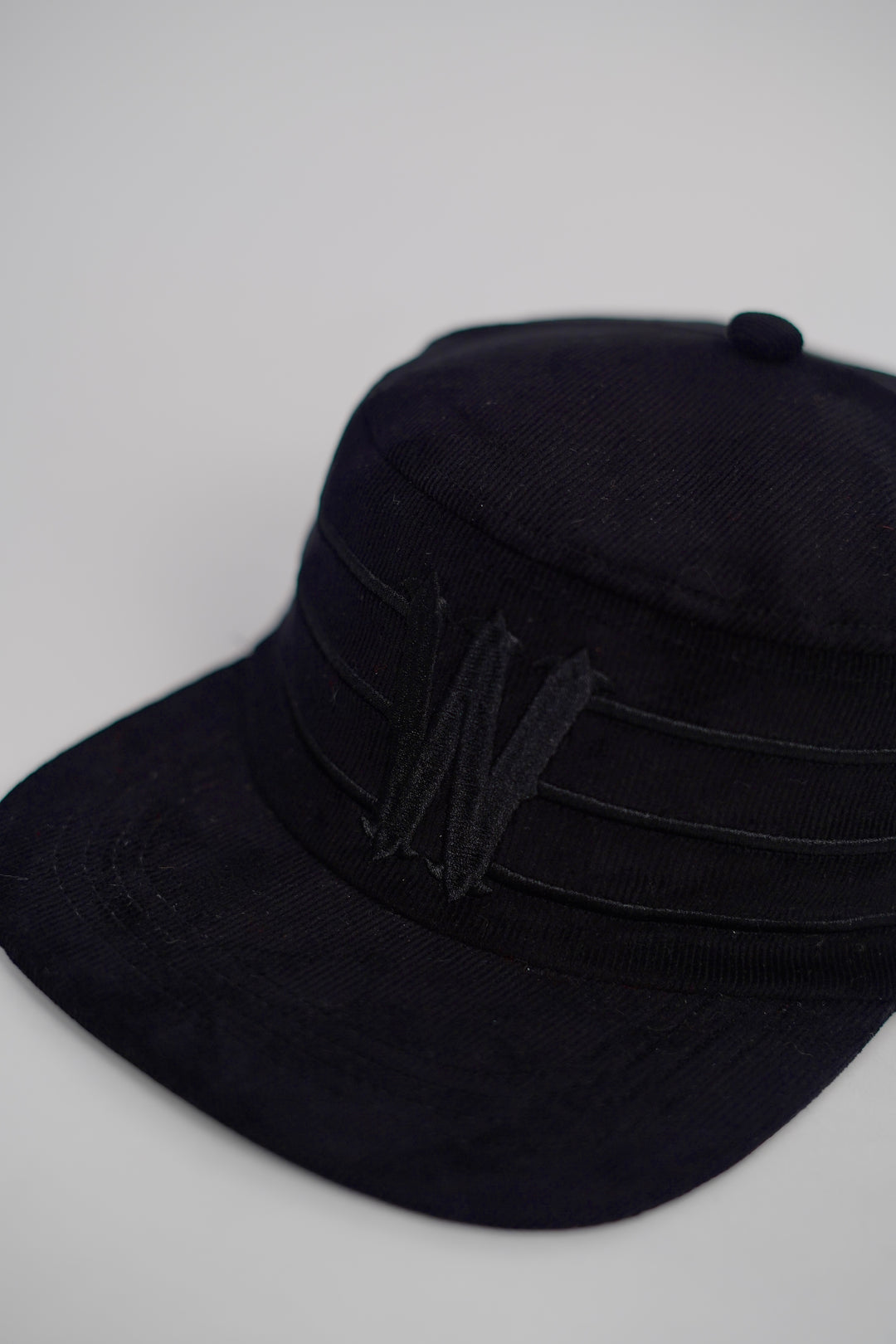 Fashionable W Letter Embroidery Corduroy Cap