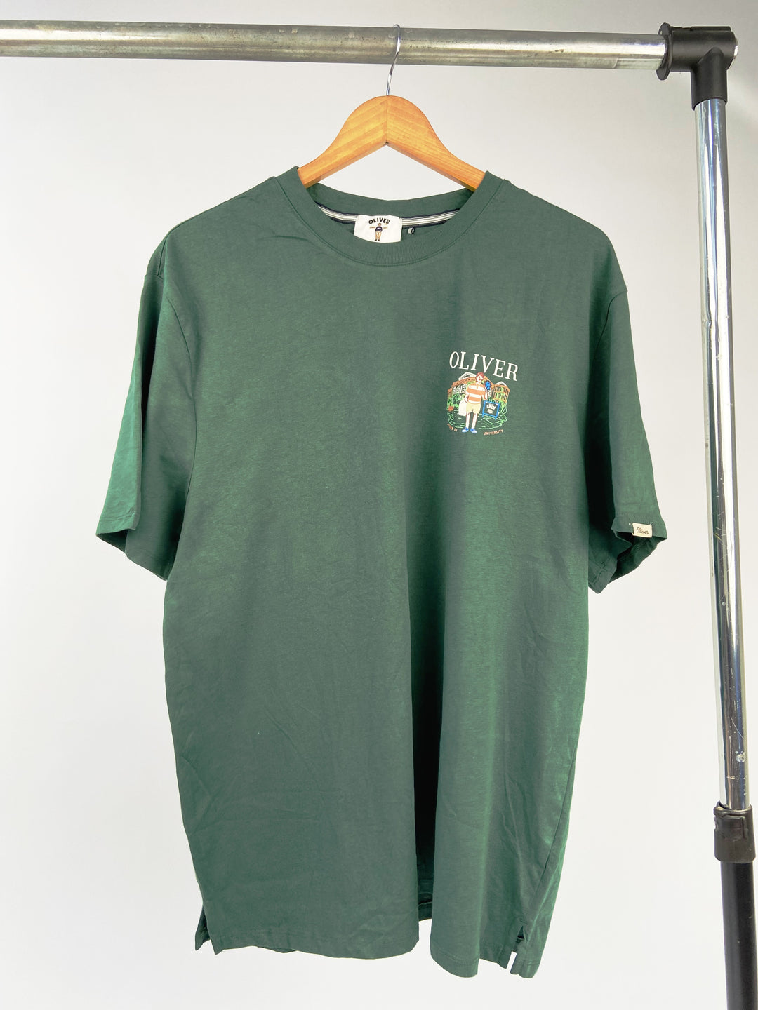 Oliver University print t-shirt in green