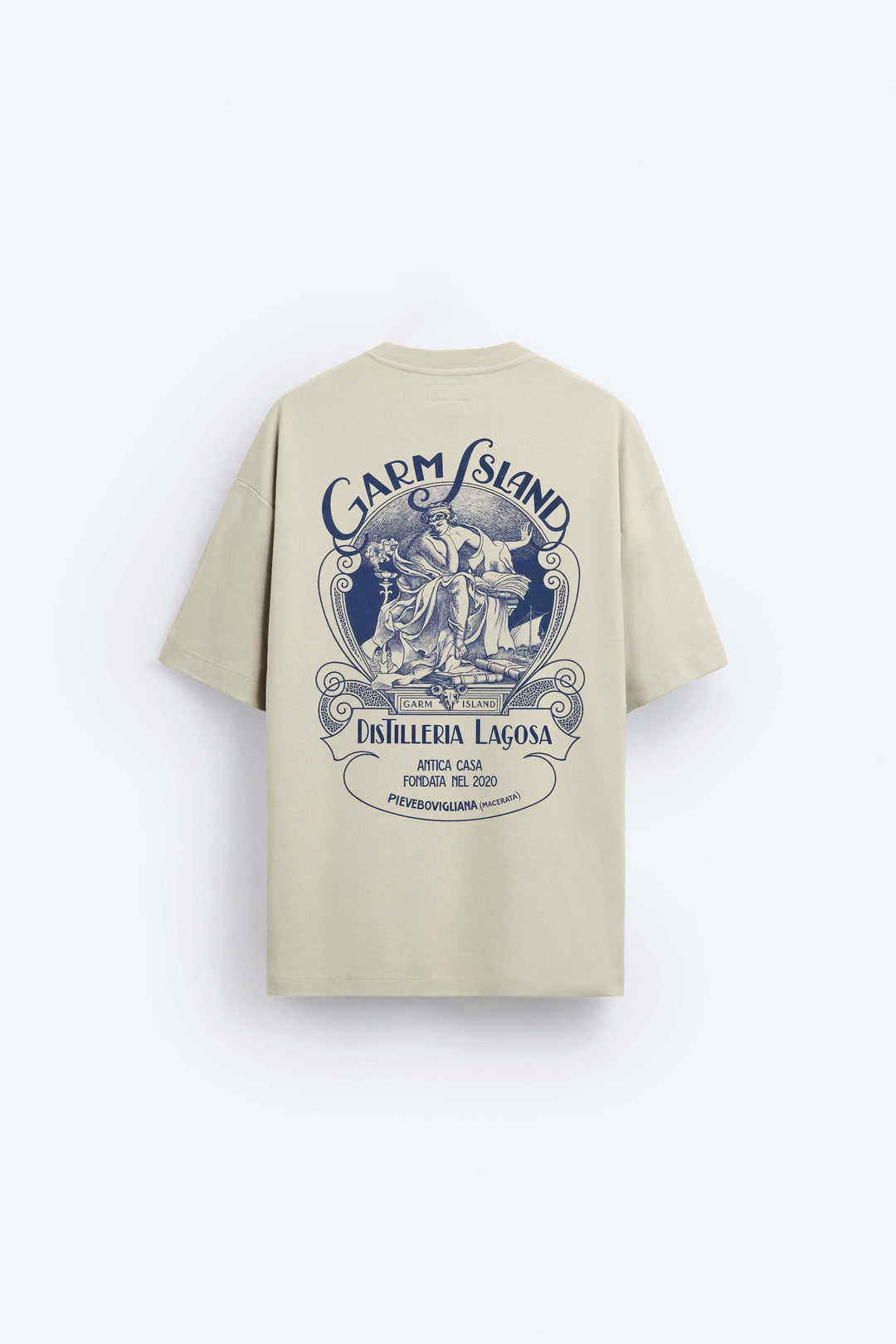 Garm Island Casa Backprint T-shirt in Beige