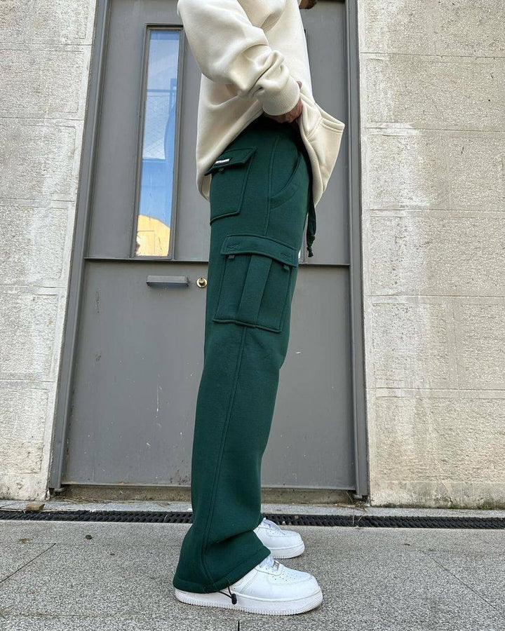 Difransel Cargo sweat pants in green