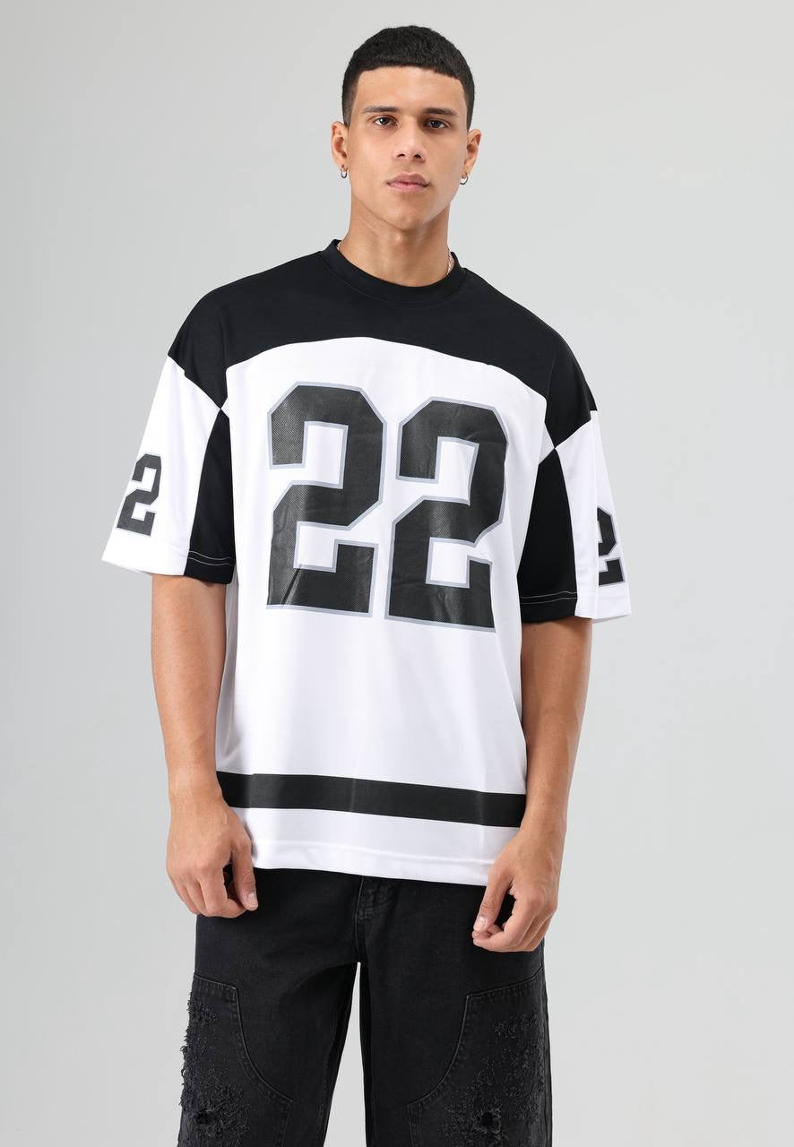 Essence of Life Mesh Jersey in White
