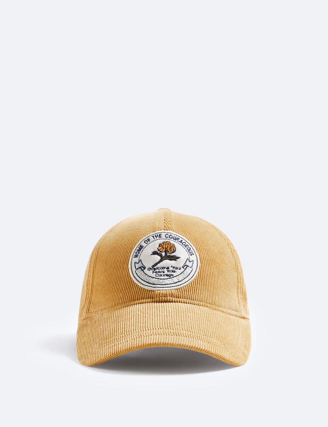ZARA CAP WITH CONTRAST PATCH MUSTARD
