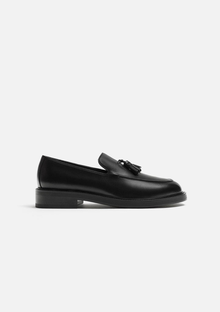 ZARA TRIM RIMMINGS TASSEL LOAFERS