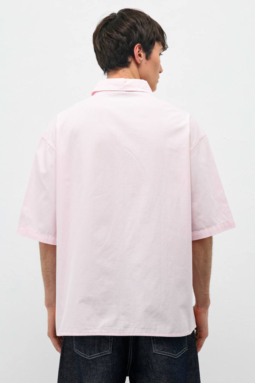 Vamos Oversized Shirt in Pink