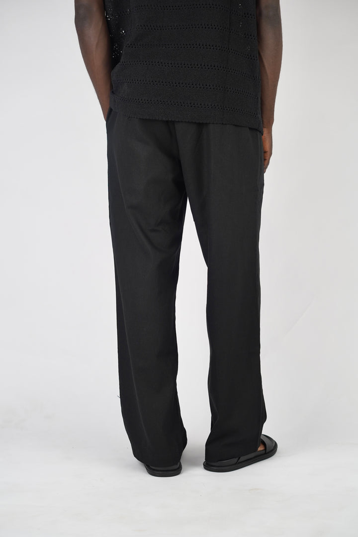 Garm Island Linen Hemp Pants in Black