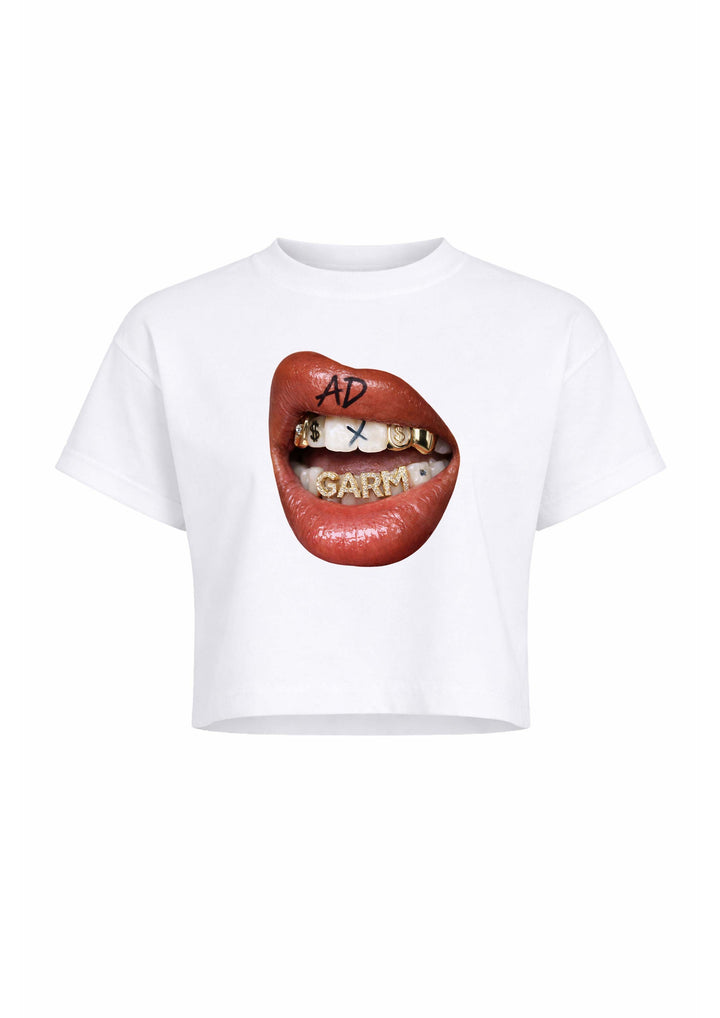 Grillz Crop top in white