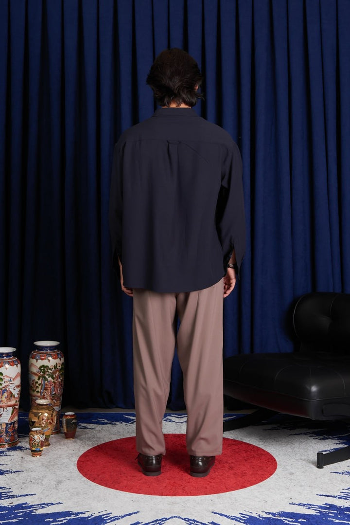 Kaen Textured Shirt in Navy Blue