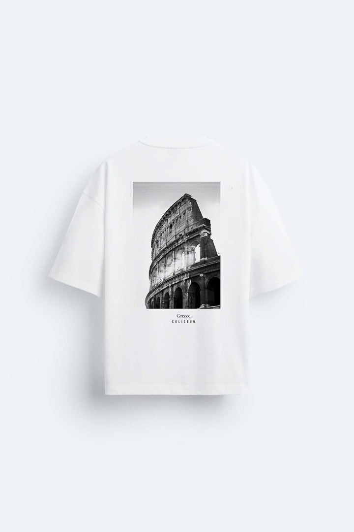 Garm Island Greece T-shirt in white