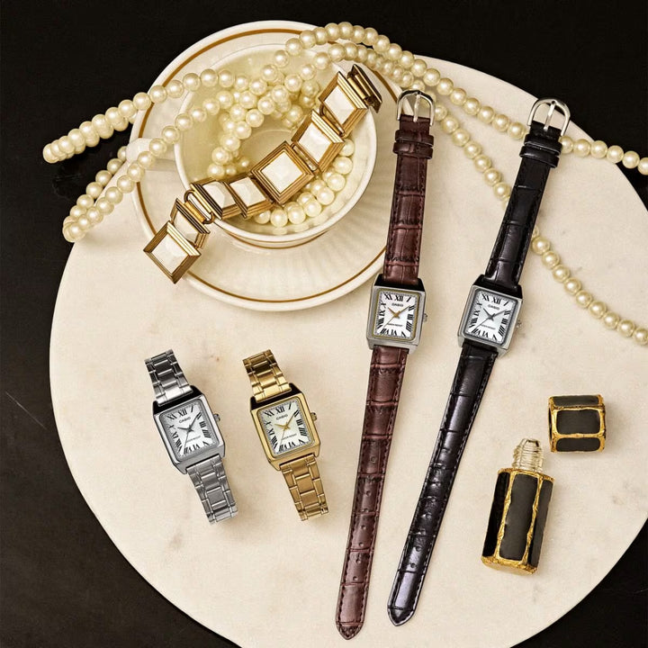 CASIO LTP-V007L-7B2 leather brown strap watch