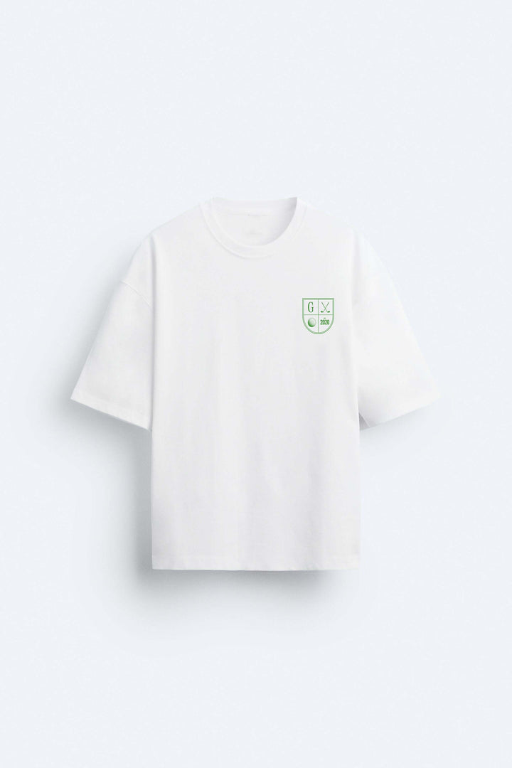 Garm Island Golf Backprint T-shirt in white