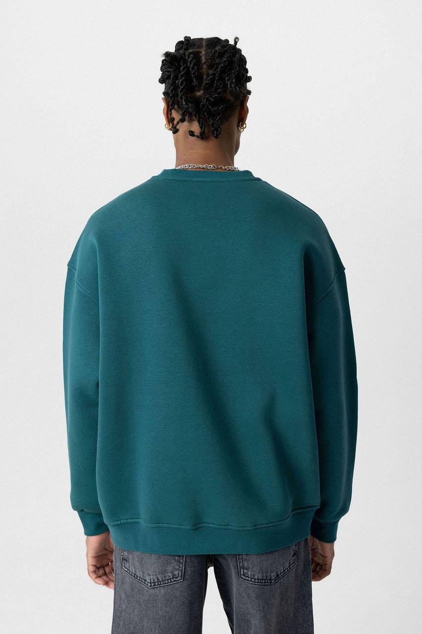 Vamos Premium Oversized Sweatshirt in Teal