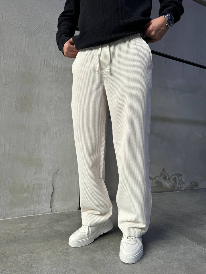 Difransel corduroy pants in stone