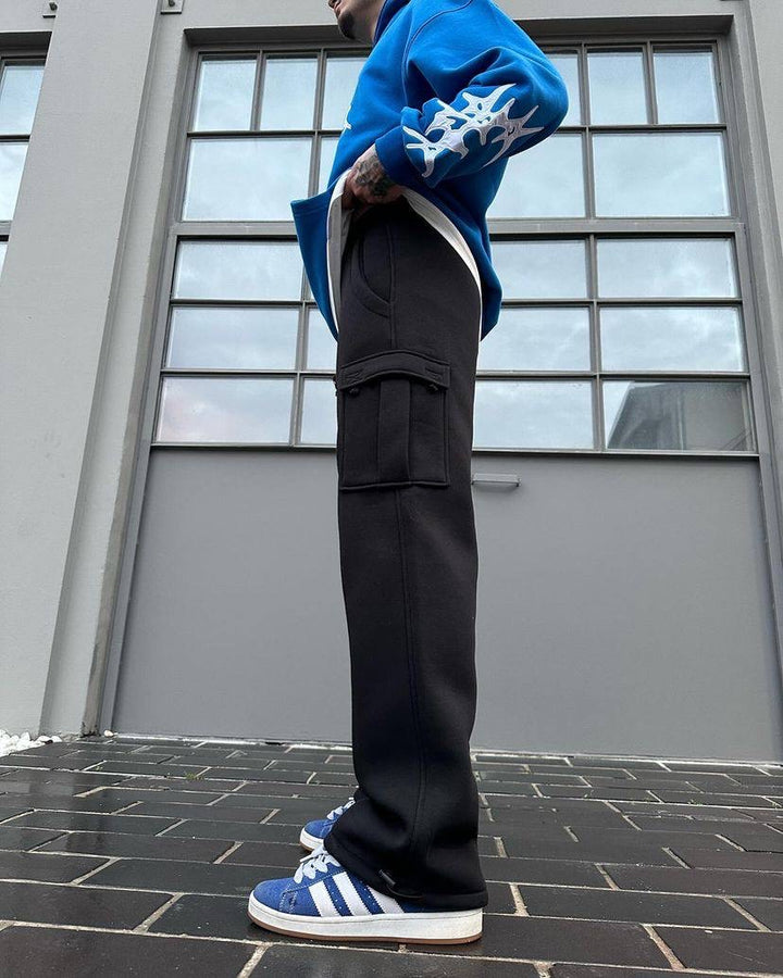 Difransel Cargo sweat pants in black