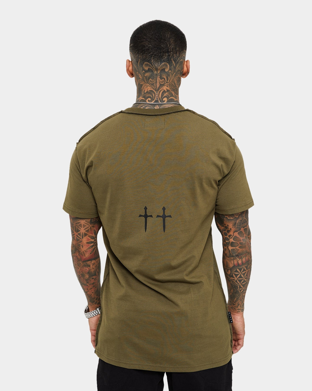 Saint Morta Dagger Reverse Lafayette T-Shirt in army green