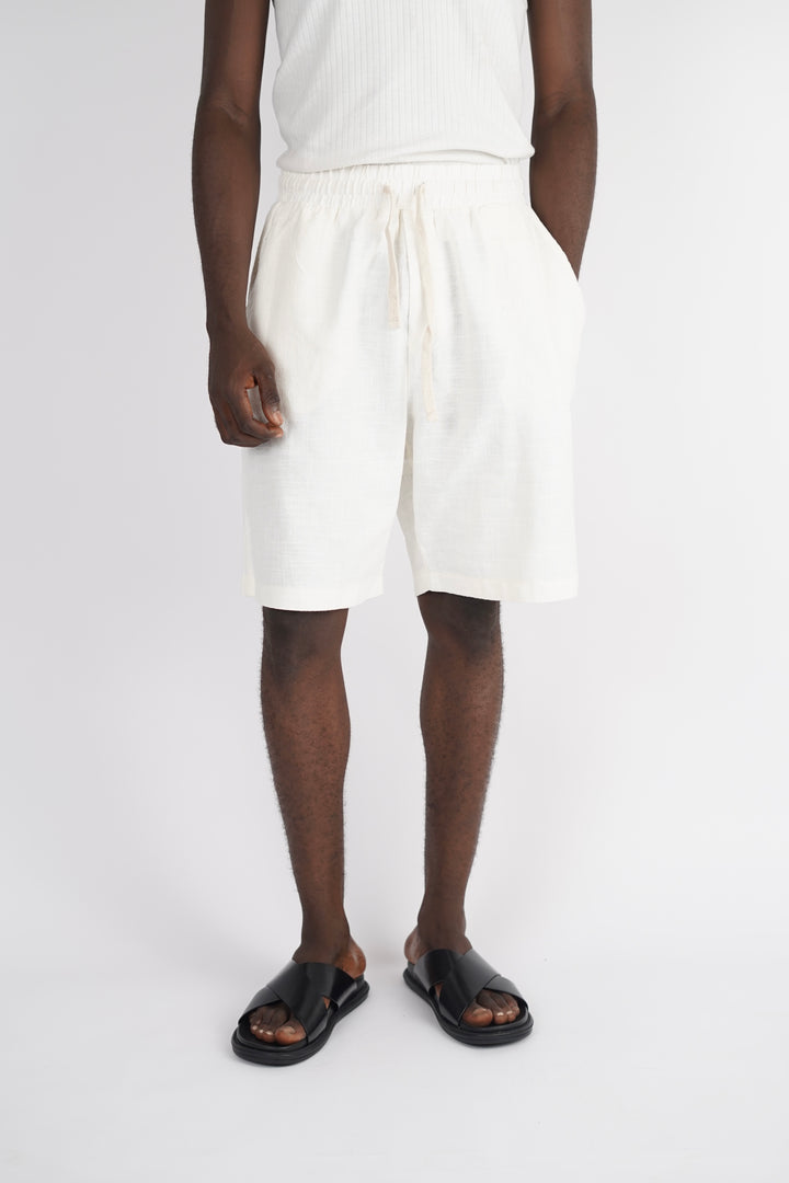 Vamos Linen Shorts in White