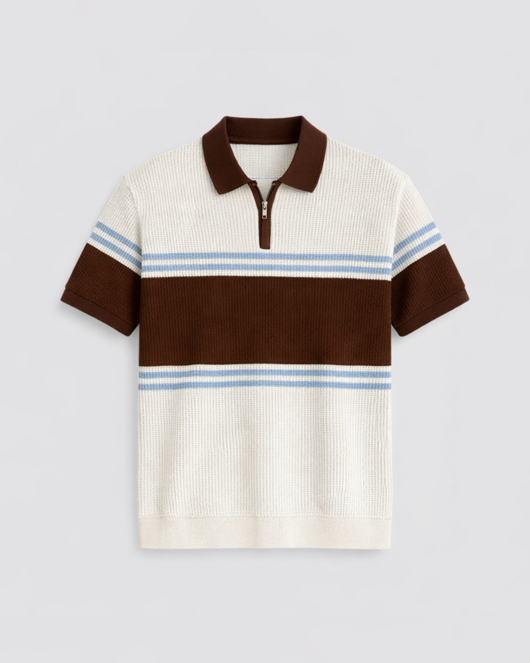 Garm Island Oversized Zip Knit Polo Shirt