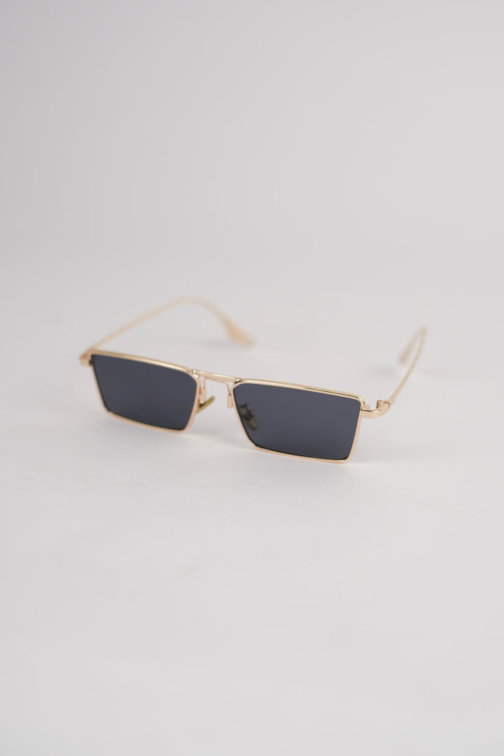 Black zombie Lens Slim Rectangular Aviator Sun glasses