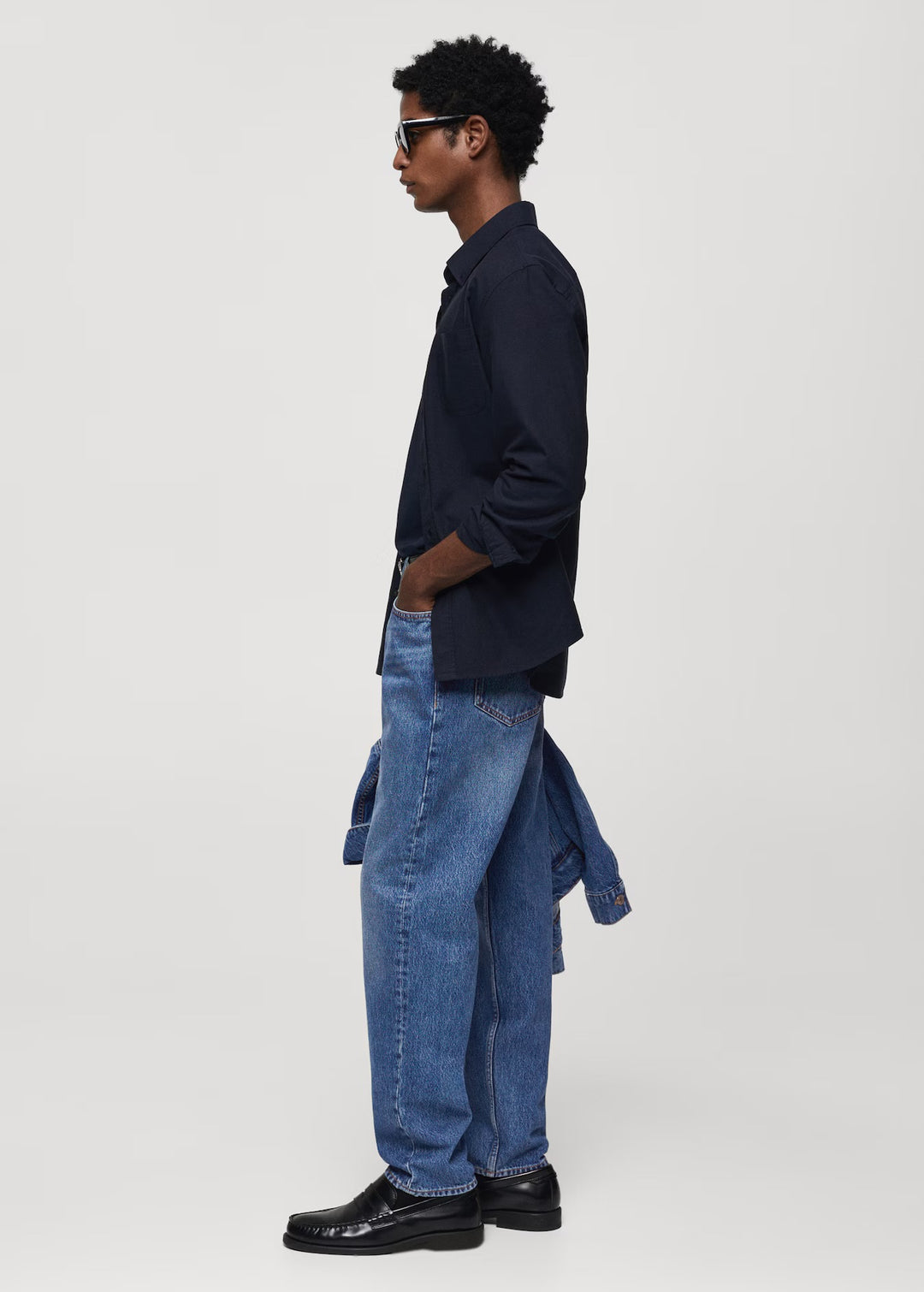 Zara denimwear jeans in dark blue