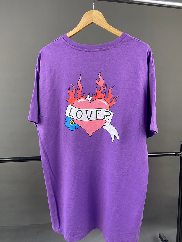 Indian Lover Graphic T-shirt in purple