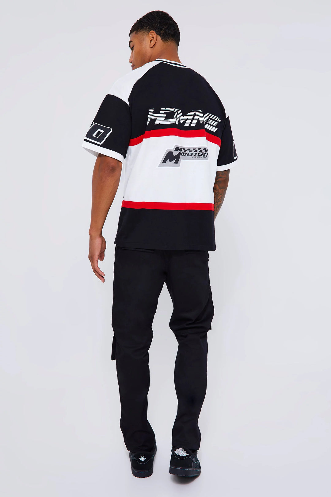 BOOHOOMAN FIXED WAIST STRAIGHT FIT CARGO TROUSER