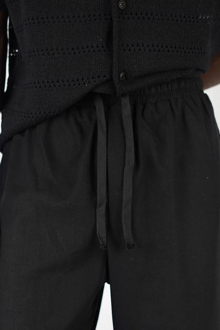 Garm Island Linen Hemp Short in Black