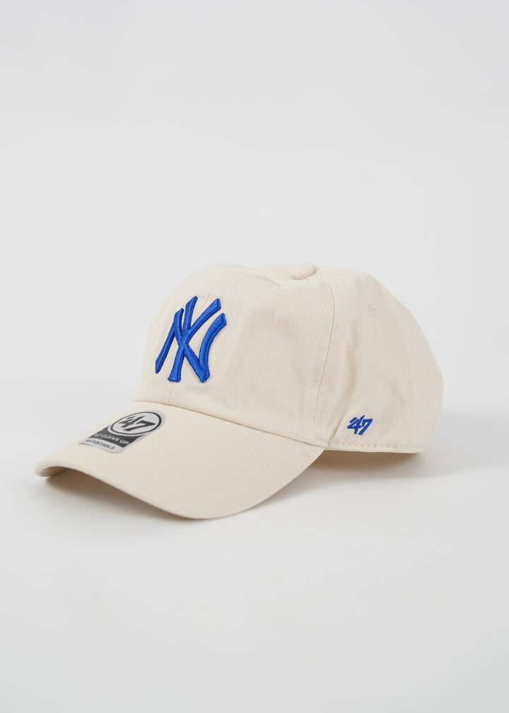 NY Baseball Adjustable Cap in Cream