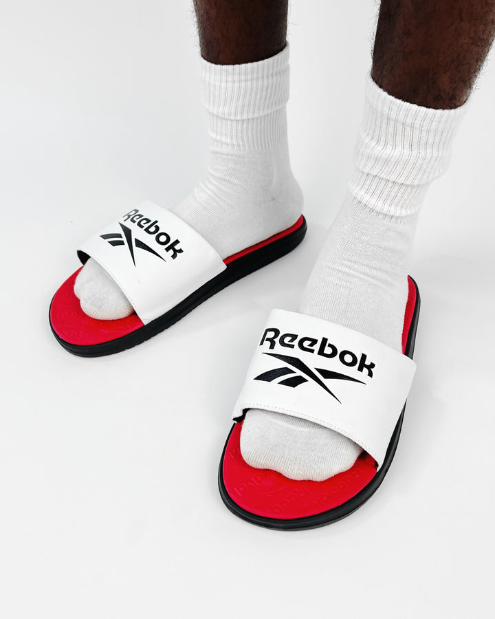 Reebok Dual Density Slides in White