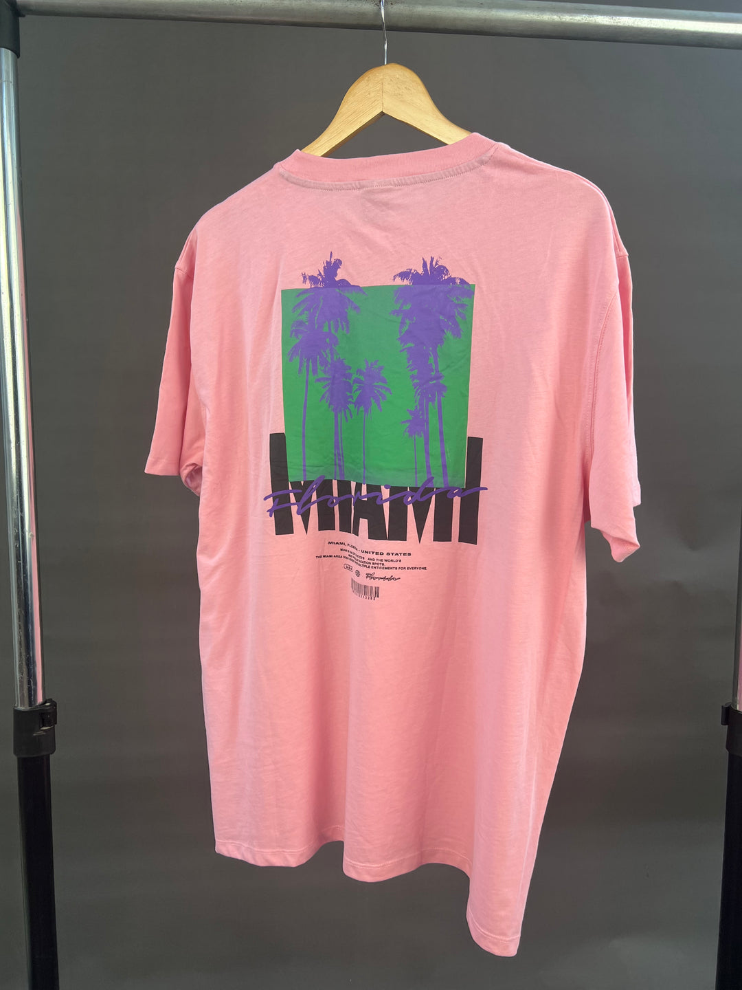 FSBN MIAMI Backprint T-shirt in pink