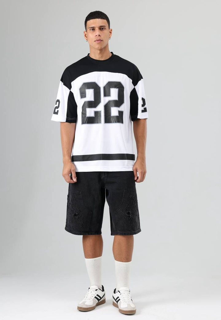 Essence of Life Mesh Jersey in White