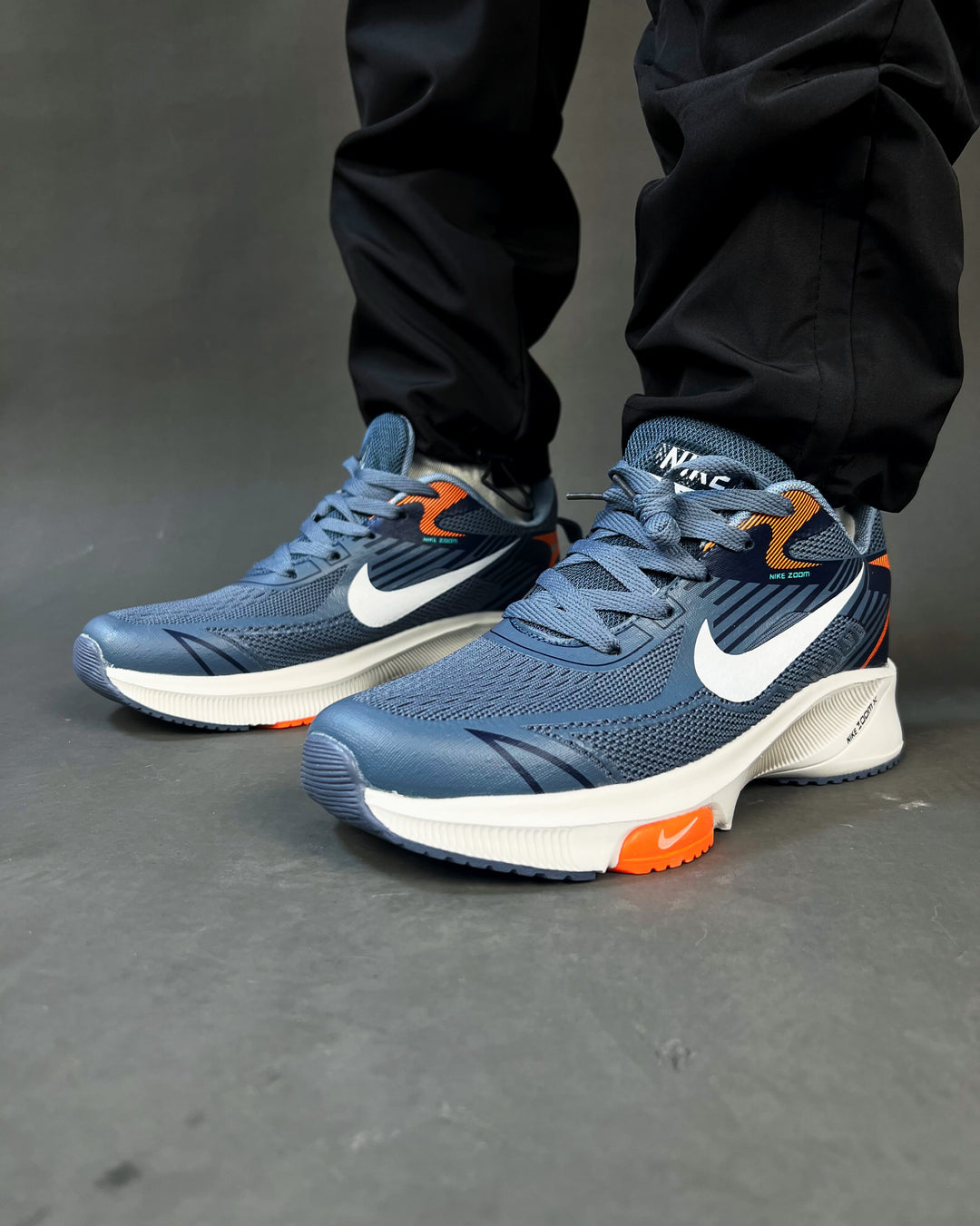 Nike Air Zoom Trainers in Blue/Orange