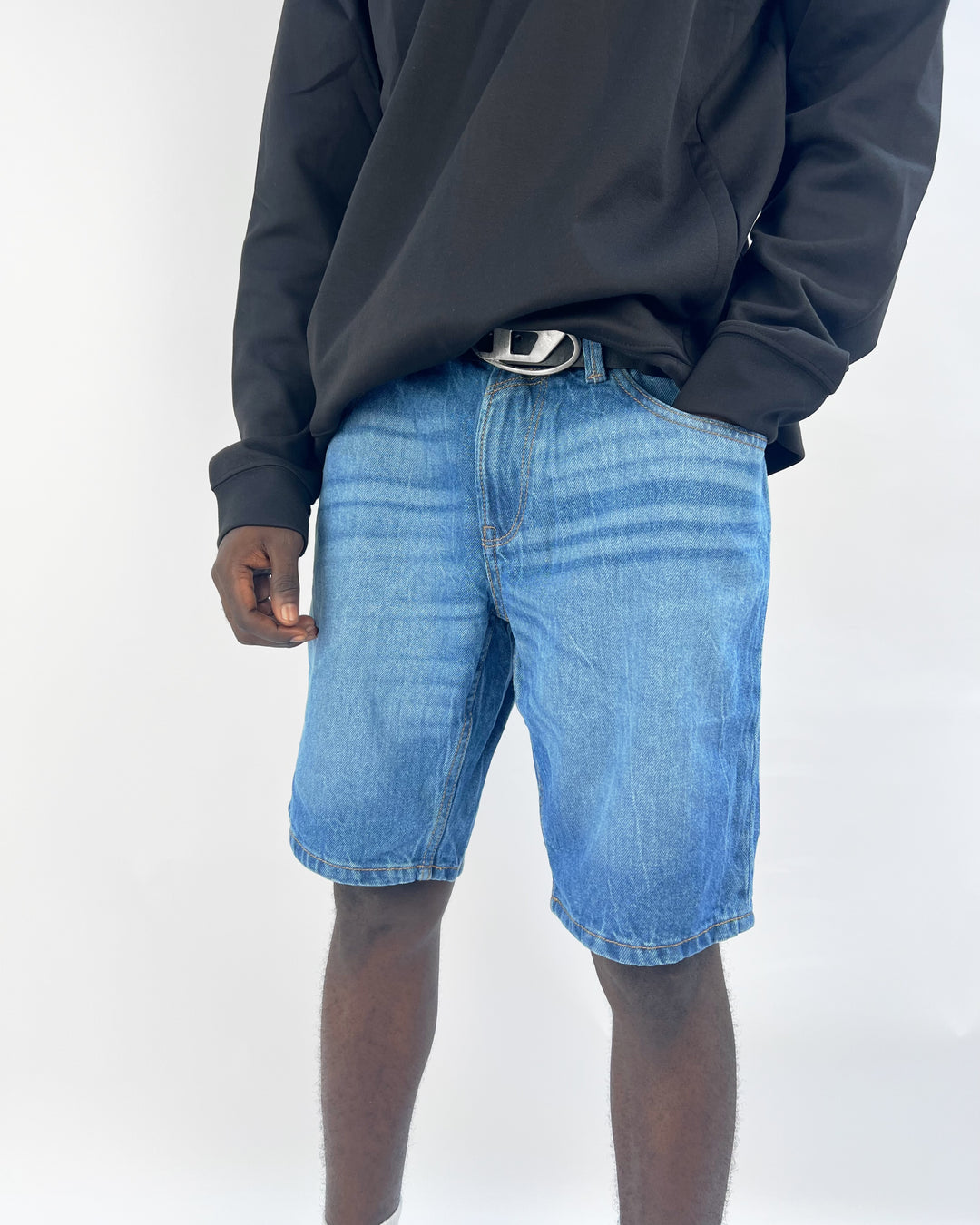 Tom Tailor Denim Shorts in Mid stone blue