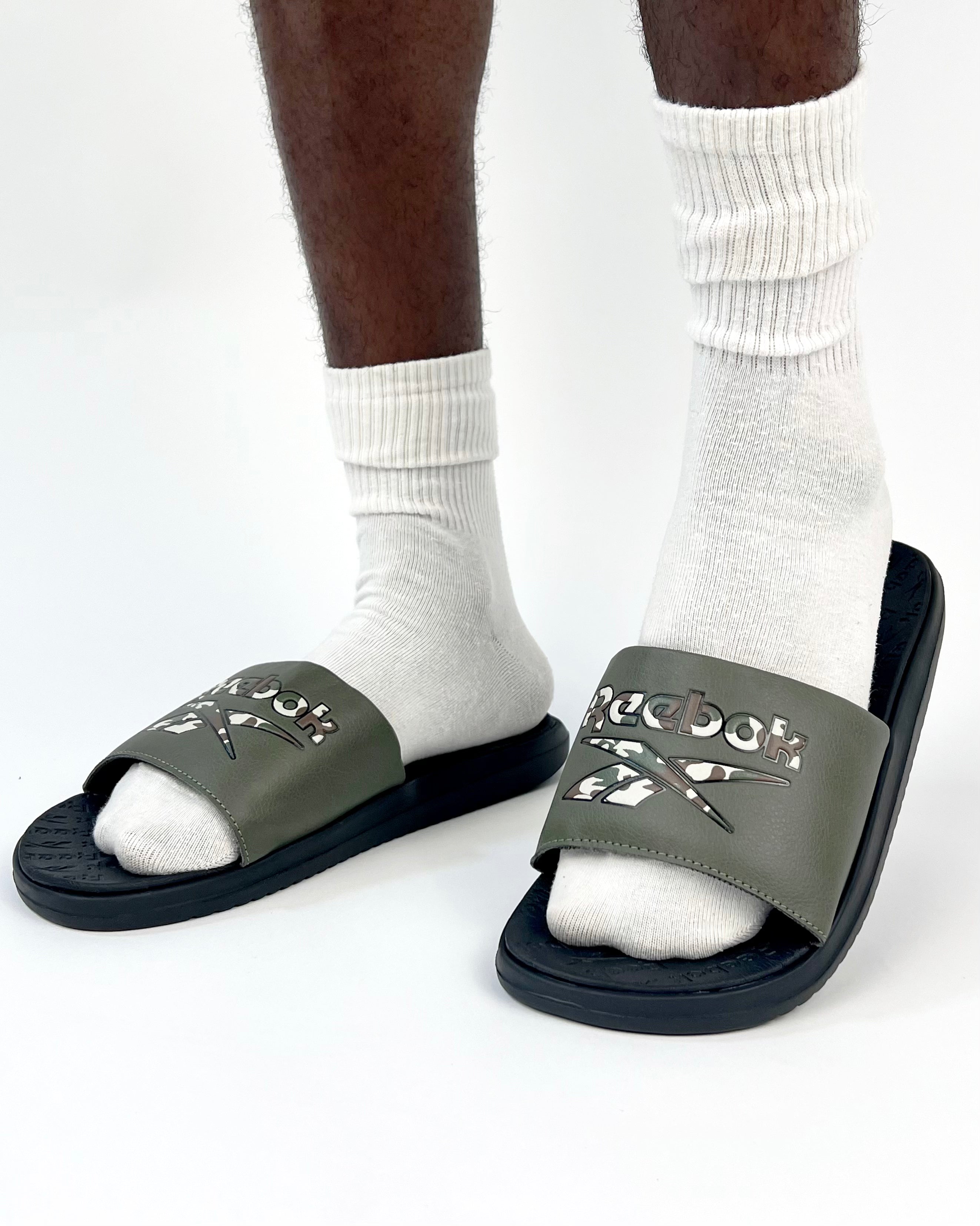 Reebok Dual Density Slides in Camo – Garmisland