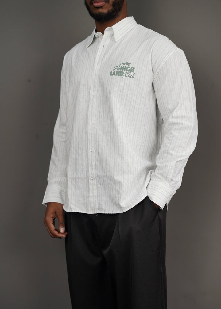 2512 High Land Striped Longsleeve Shirt in green