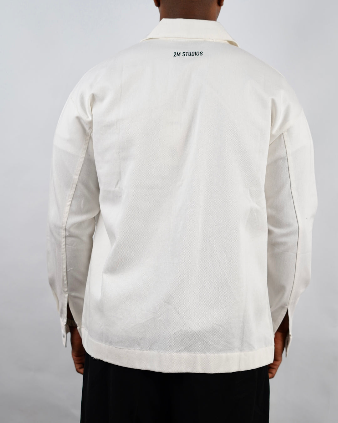 2morrow Tribal Button Up Oversized Jacket in White