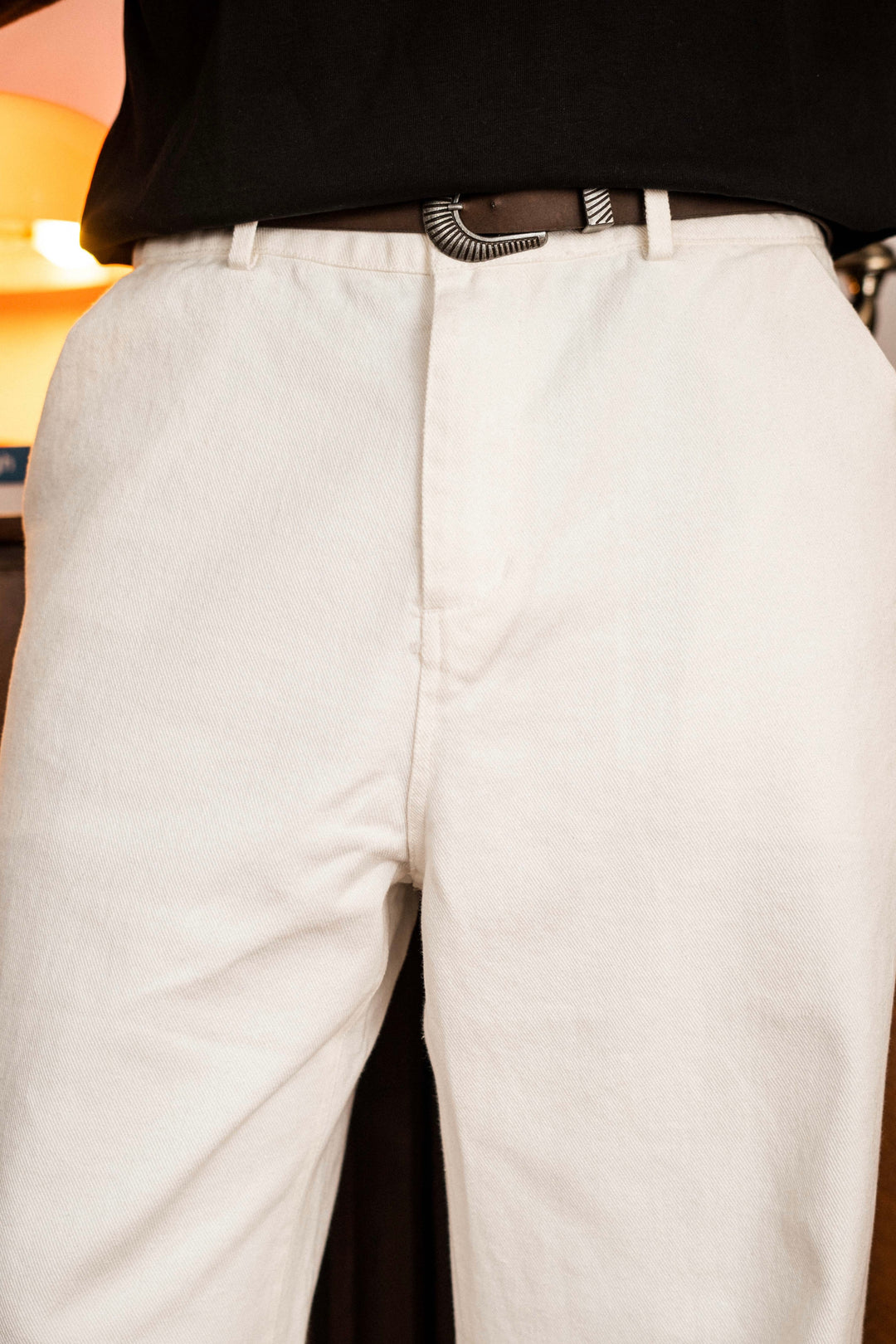 Garm Island Baggy Fit Jeans in white
