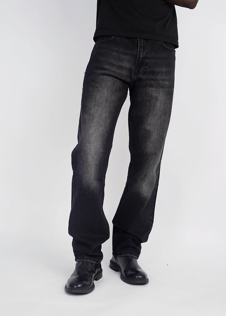 Difransel loose fit jeans in washed black