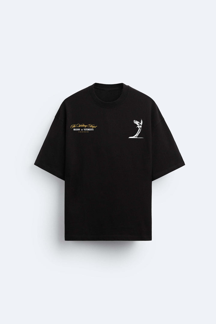 Garm Island Maison De Vetements Waking Angel Premium T-shirt in Black