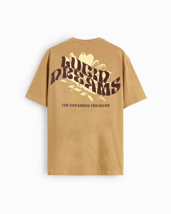 Garm Island Lucid Dreams Backprint T-shirt in brown